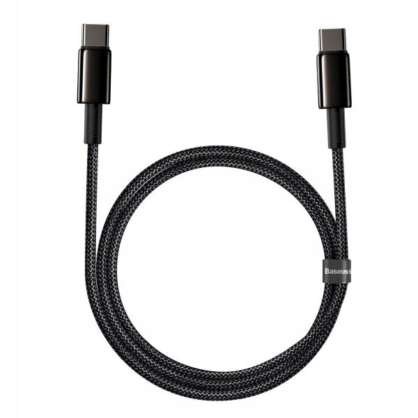 Kabel USB-C Baseus Tungsten Gold 100W 1m - obrazek 5